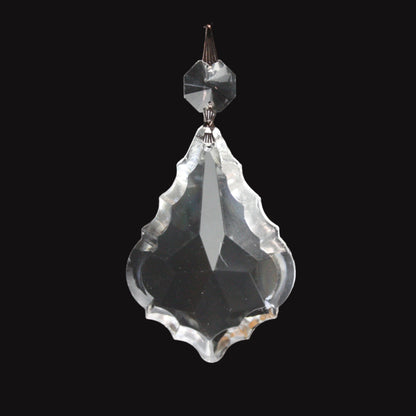 3" Clear Traditional Pendalogue w/ Top Bead (Blemished)