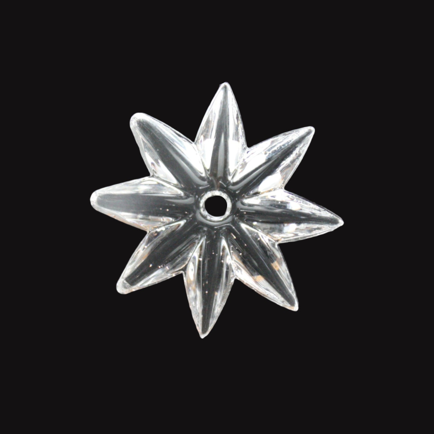 Crystal 8-Point Star w/ Center Hole