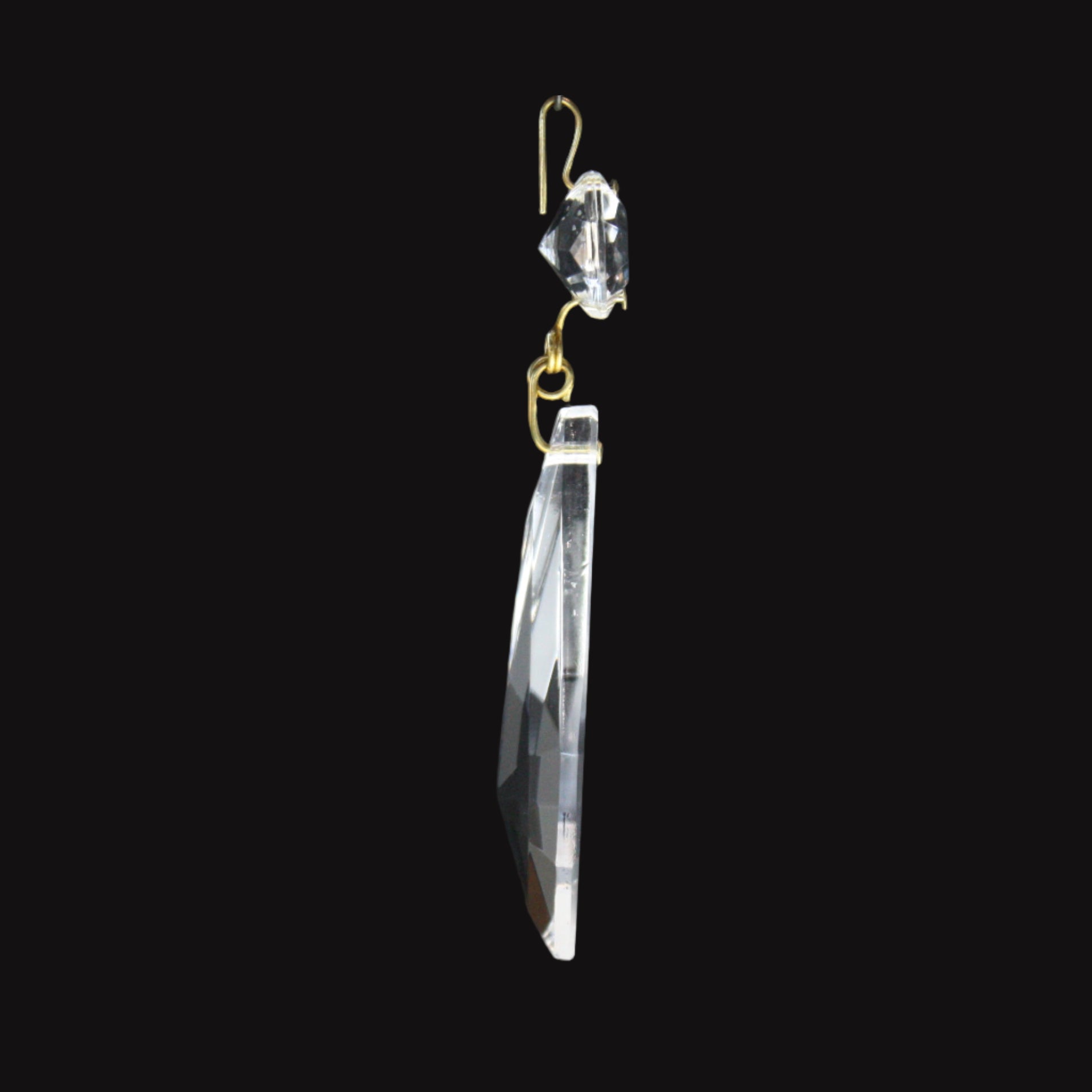 Turkish Crystal 8-Sided Coffin Prism w/ Top Bead – ChandelierParts