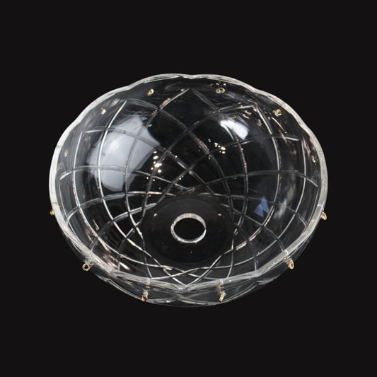 8" Criss-Cross Pressed Bobeche