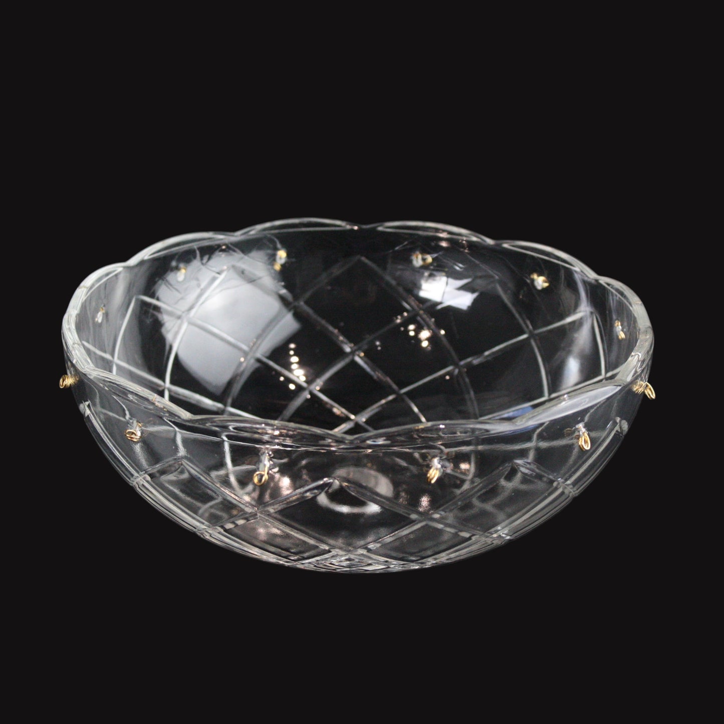 8" Criss-Cross Pressed Bobeche