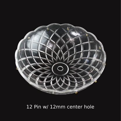 8" Criss-Cross Pressed Bobeche