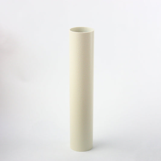 4-1/2" Ivory Metal Candle Cover, Candelabra Base