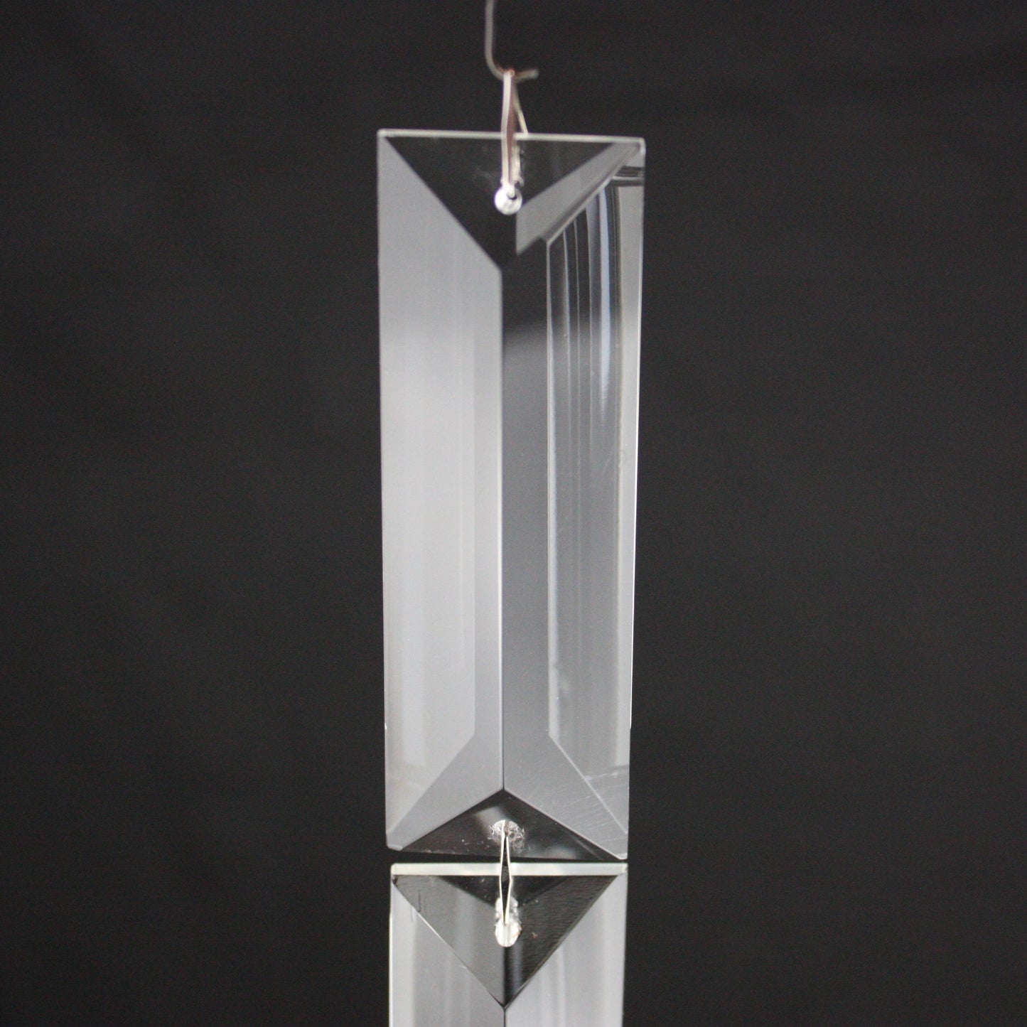 6-1/2" Double Baguette Chain, Chrome Diamond Clips