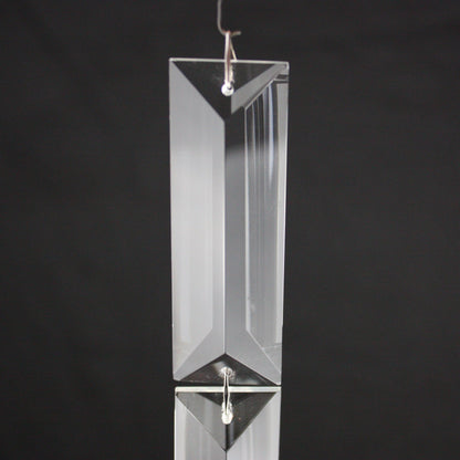 6-1/2" Double Baguette Chain, Chrome Diamond Clips