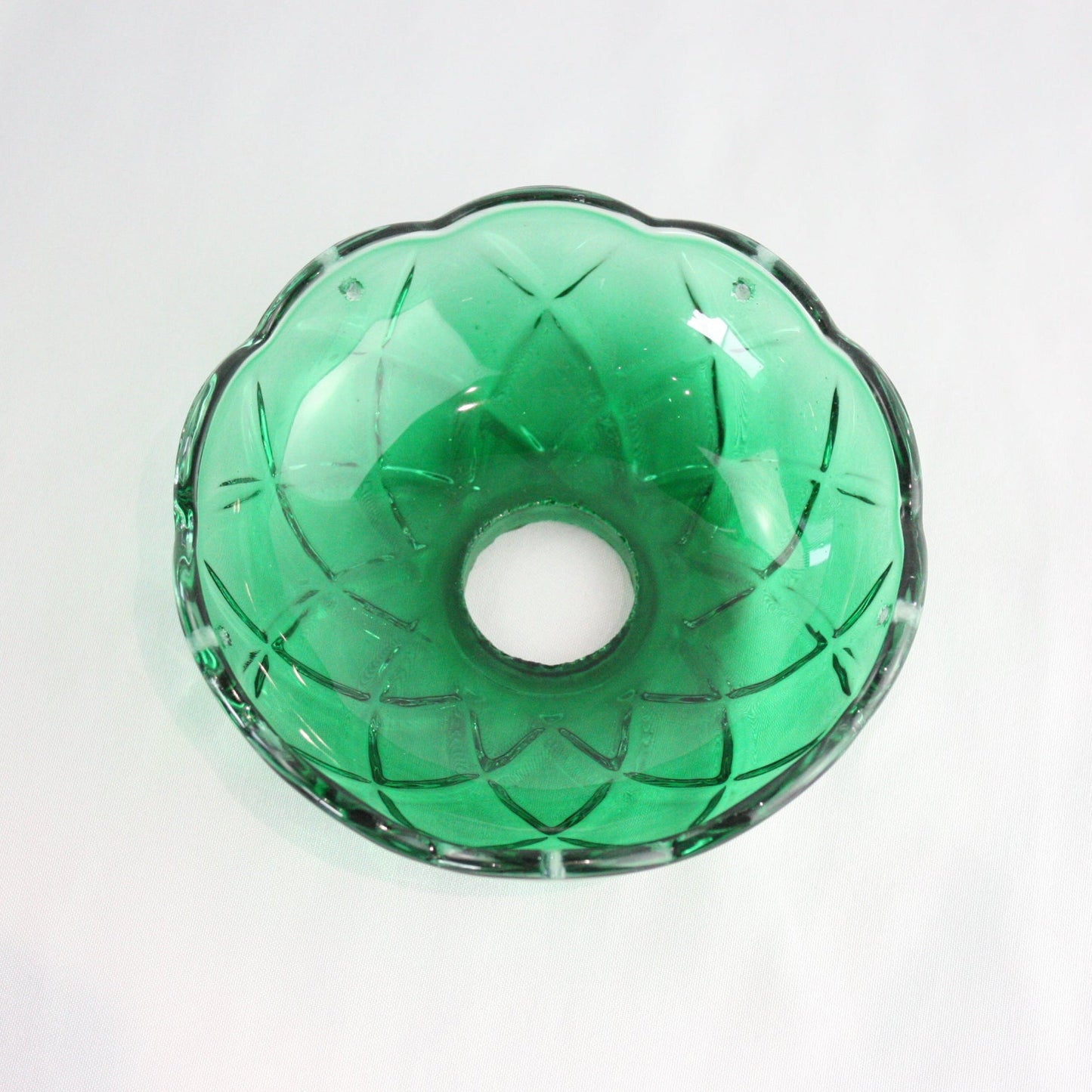 4" 5 Pin Colored Criss-Cross Pressed Bobeche