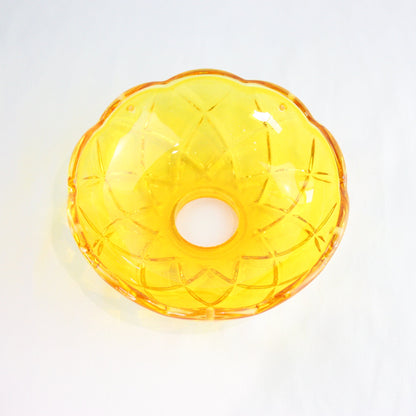 4" 5 Pin Colored Criss-Cross Pressed Bobeche