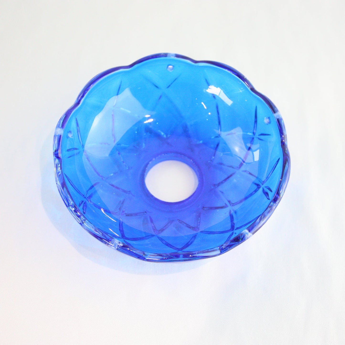 4" 5 Pin Colored Criss-Cross Pressed Bobeche