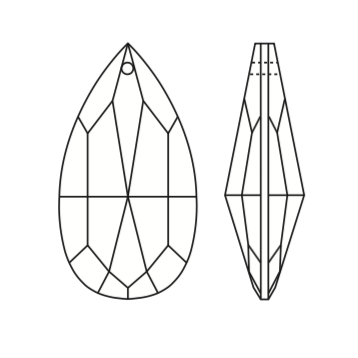 Turkish Crystal Teardrop (Blemished)