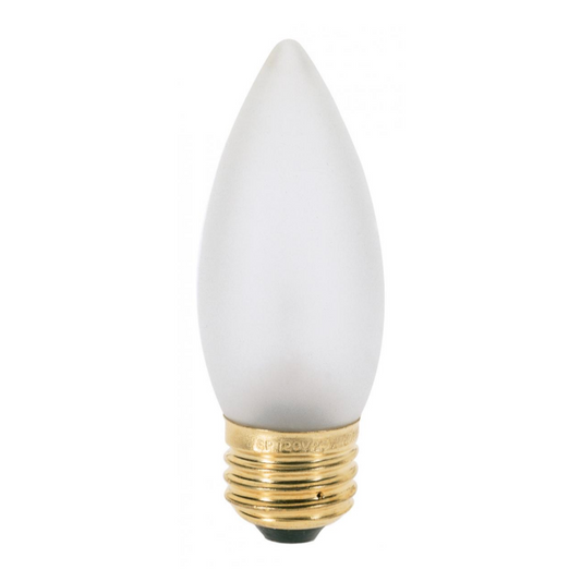 25 Watt Frosted Torpedo Bulb, Medium Base