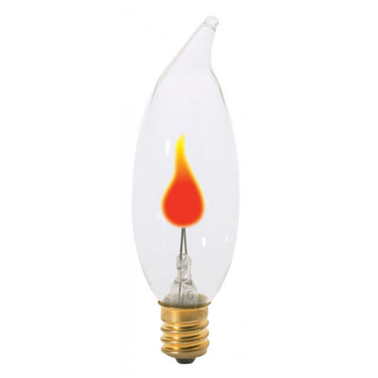 3 Watt Flicker Flame Turn Tip Bulb