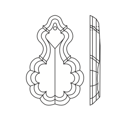 Turkish French Pendalogue w/ Top Bead