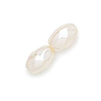 12mm White Pearl Bead w/ Thru Hole