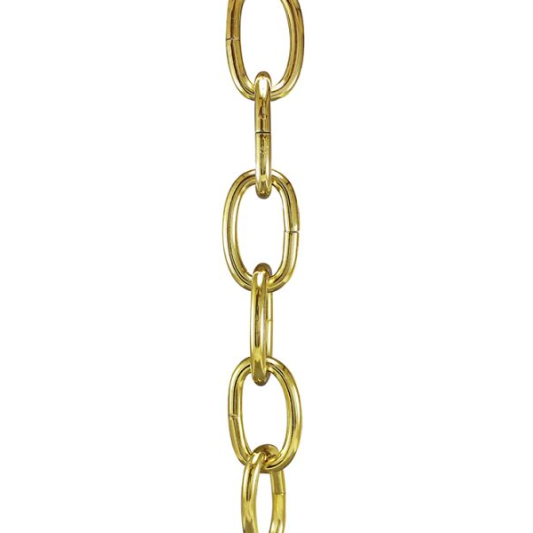 4 Gauge Heavy Steel Chain, 3 Feet (88lb Max)
