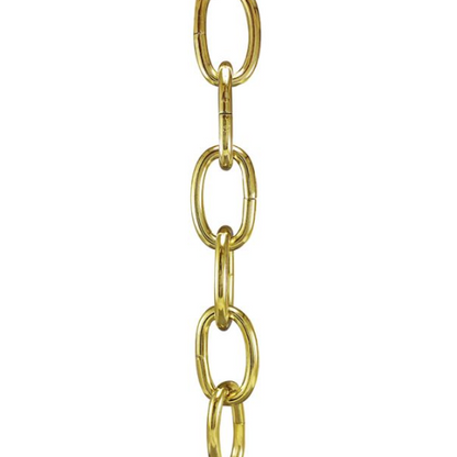 4 Gauge Heavy Steel Chain, 3 Feet (88lb Max)