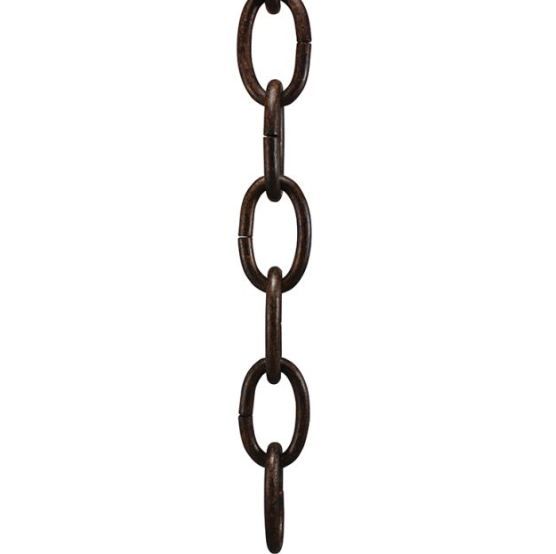 4 Gauge Heavy Steel Chain, 3 Feet (88lb Max)