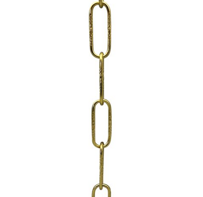 Light Gauge Embossed Steel Chain, 3 Feet