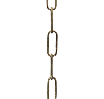 Light Gauge Embossed Steel Chain, 3 Feet