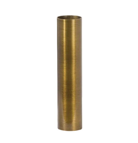 4" Brass Candle Cover, Candelabra Base (Various Finishes)