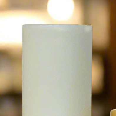 Ivory Beeswax Candle Cover (No Drip), Medium Base