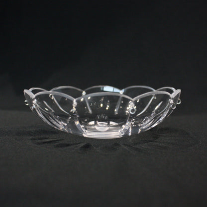 5" Olive & Mitre Cut Czech Crystal Bobeche/Bowl