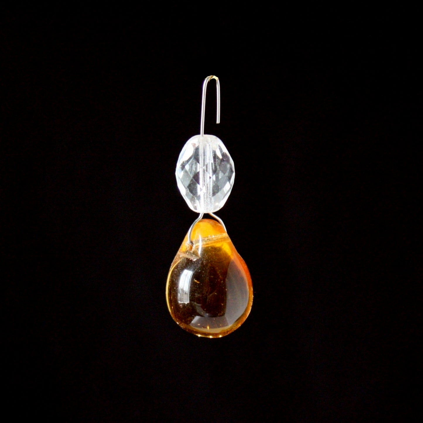 Colored Czech Crystal Grape w/ Top Bead