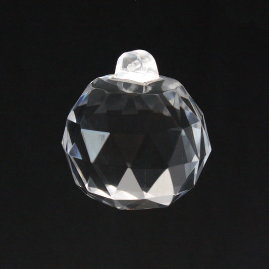 Czech Crystal Faceted Ball w/ Shank