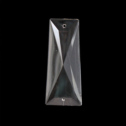 Italian Clear 2-Hole Coffin Stone (Blemished)