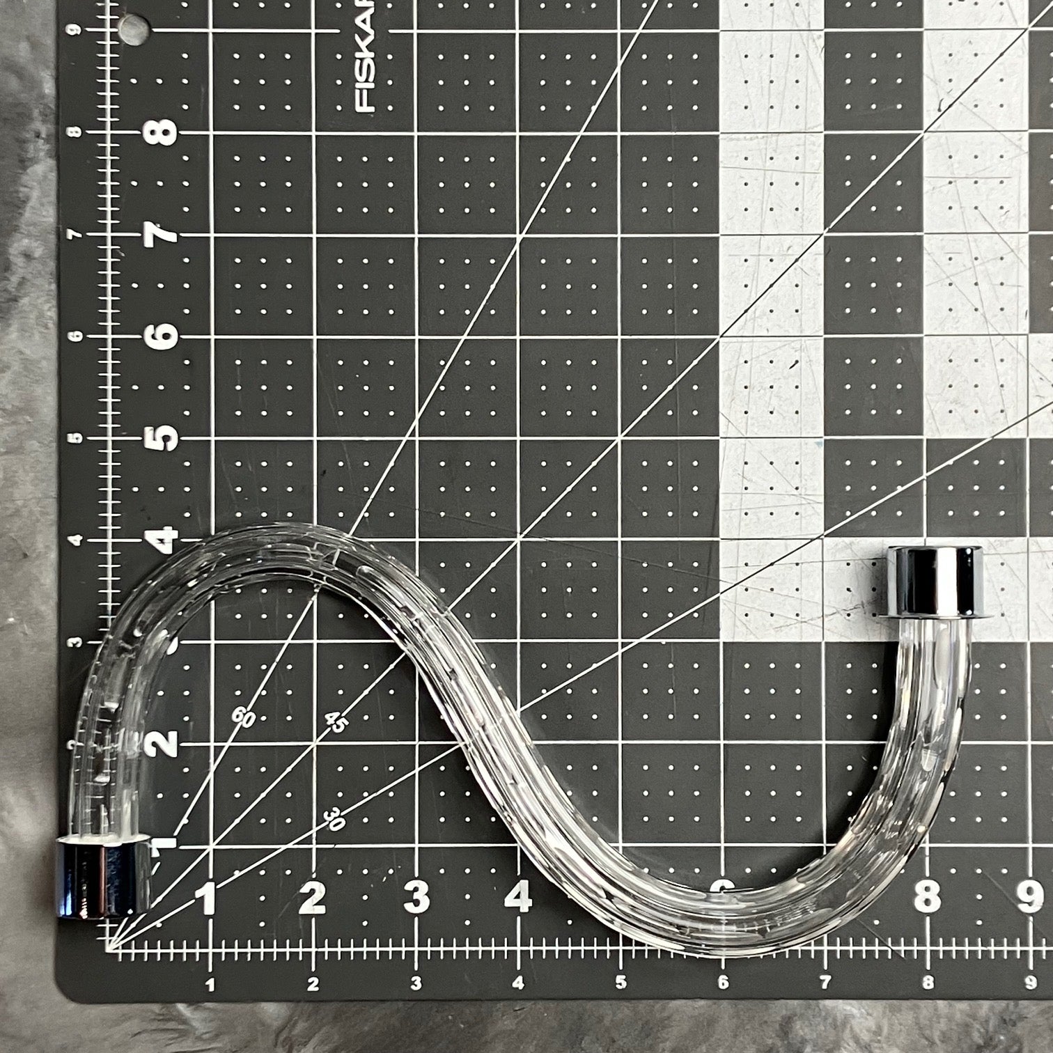 Cut S Arm, Standard 18mm, Chrome Ferrules – ChandelierParts
