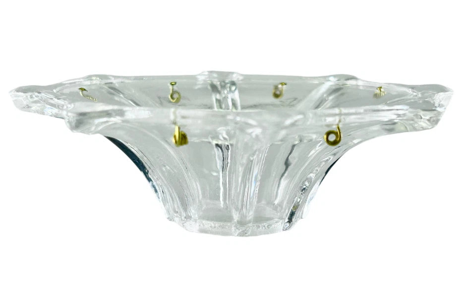 4" Crystal Bobeche, 8 pins