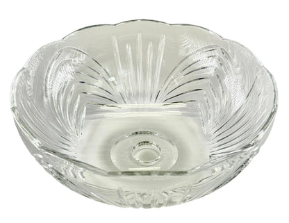 7.7" Cut Glass Fan Pattern Bowl