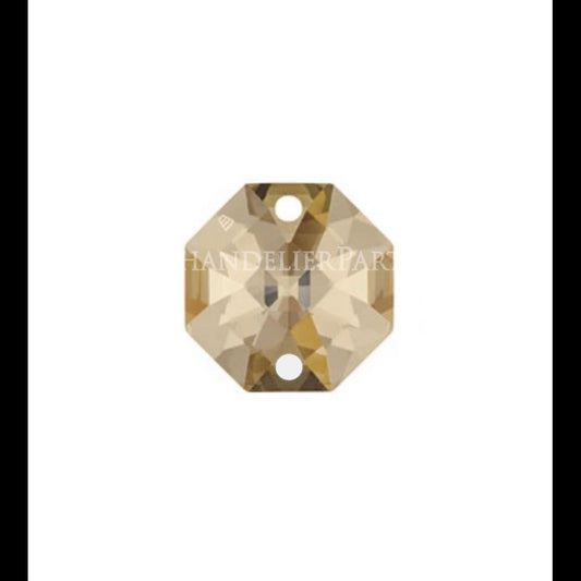 SWAROVSKI STRASS®<BR>Golden Teak 2-Hole Octagon