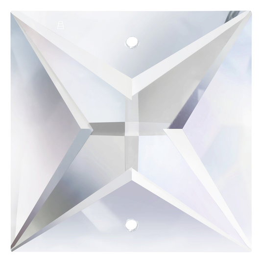 SWAROVSKI STRASS®<br>Crystal 2-Hole Square (New Cut)