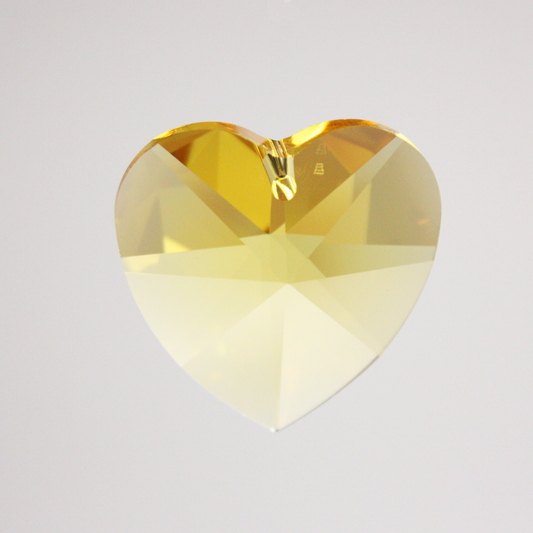 SWAROVSKI® STRASS <br> 40mm Colored Heart Pendant