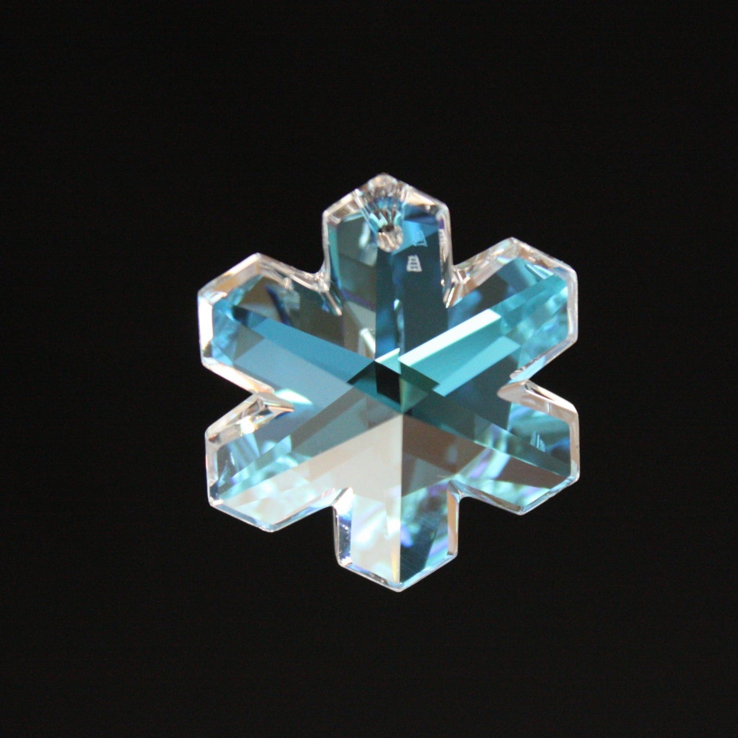SWAROVSKI STRASS® 30mm Blue AB Snowflake Pendant