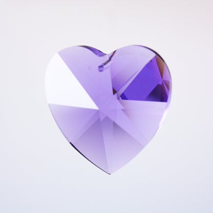 SWAROVSKI® STRASS <br> 40mm Colored Heart Pendant
