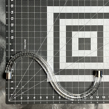 Czech Crystal Cut S Arm, Large Chrome Ferrules