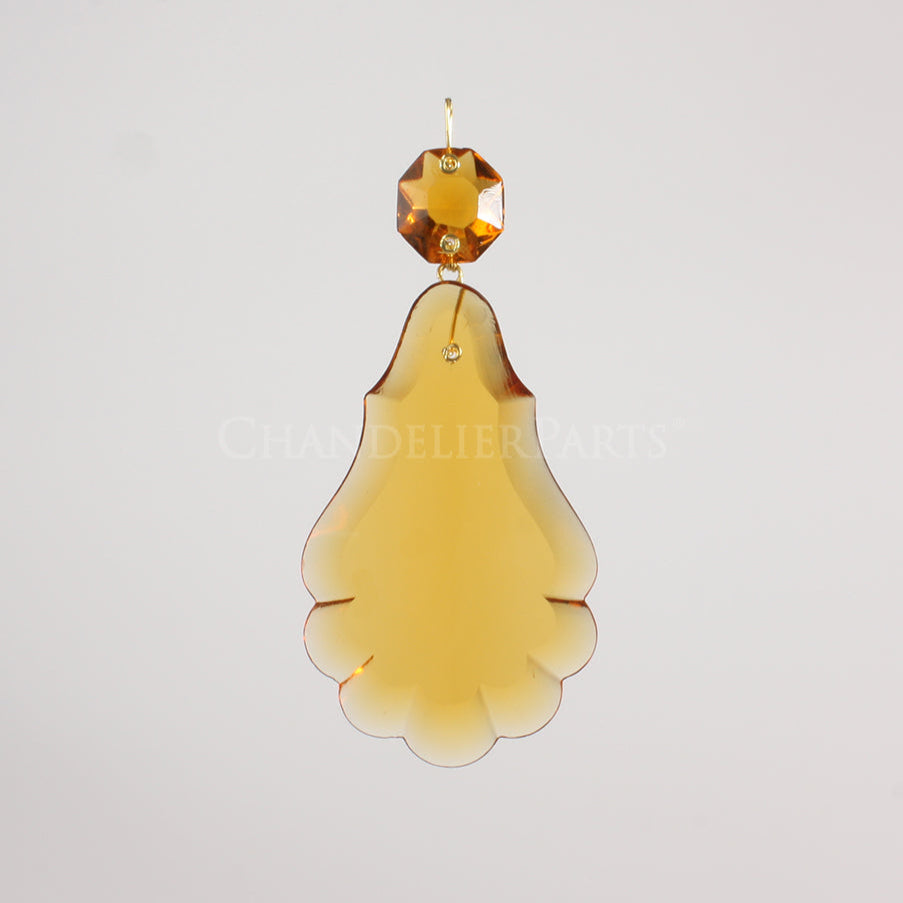 Colored Czech Pendalogue w/ Top Bead
