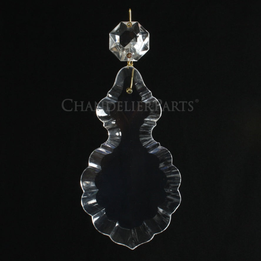 Czech Crystal Pendalogue w/ Top Bead (Blemished)