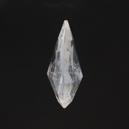 2" Rock Crystal Full Cut Teardrop