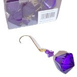 1" Acrylic Purple Diamond Prisms, Box of 6