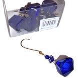 1" Acrylic Blue Diamond Prisms, Box of 6