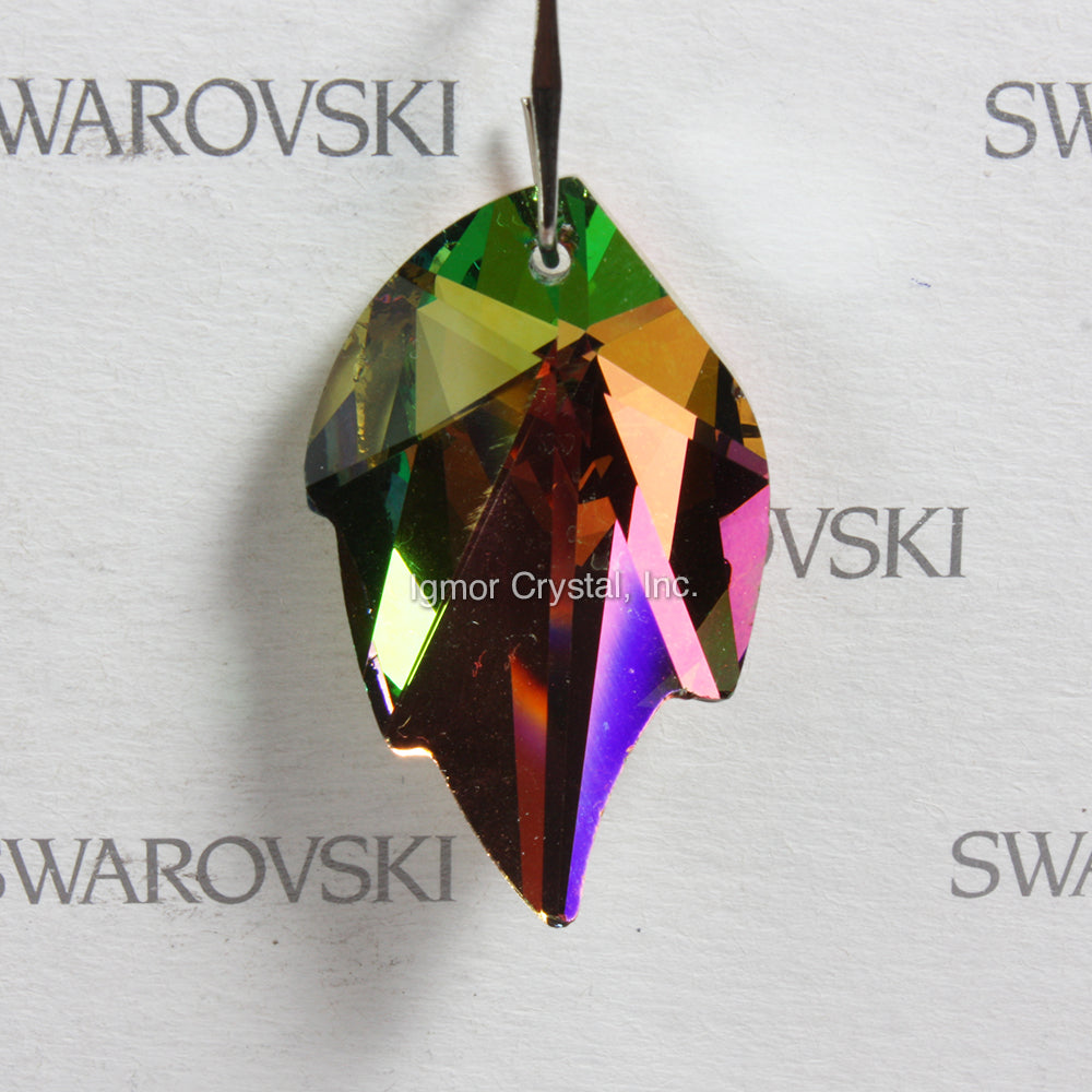 SWAROVSKI® STRASS 8805-32MM Leaf Pendant *Vitrail Light* (5PCS)