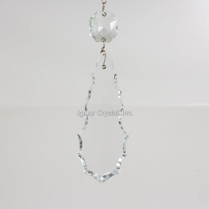 4" Czech Pendalogue w/ Top Bead (6PCS)