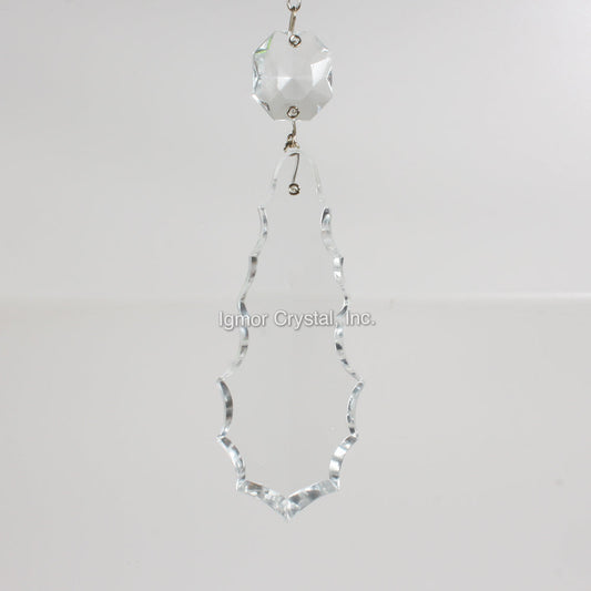 4" Czech Pendalogue w/ Top Bead