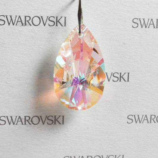 SWAROVSKI® STRASS <br>28mm Blue AB Radiant Cut Pear Prism (No Logo)