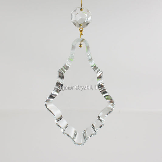 3-1/2" Czech Pendalogue w/ Top Bead