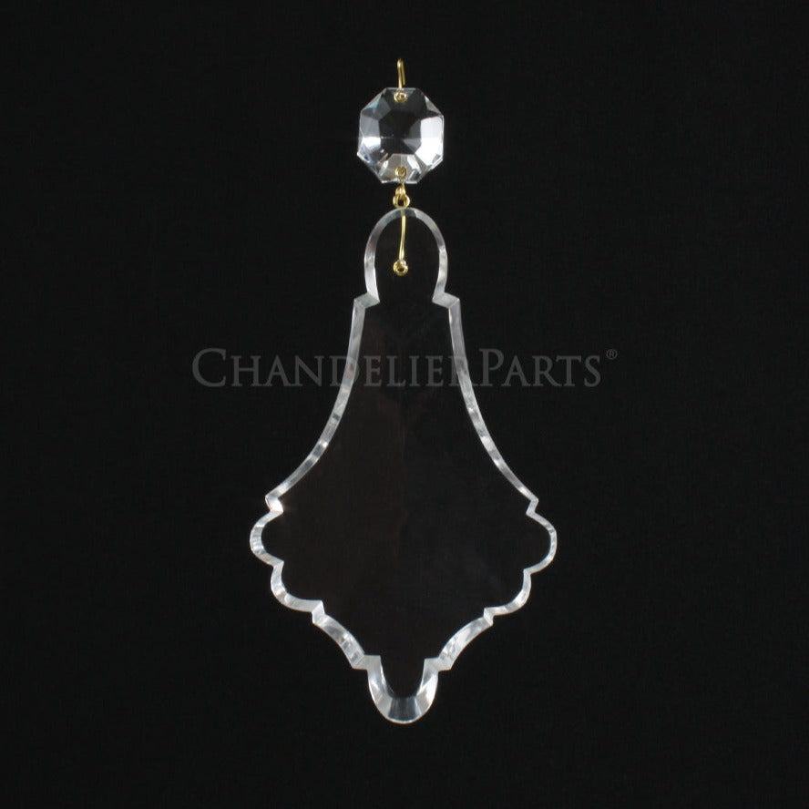 Czech Crystal Pendalogue w/ Top Bead