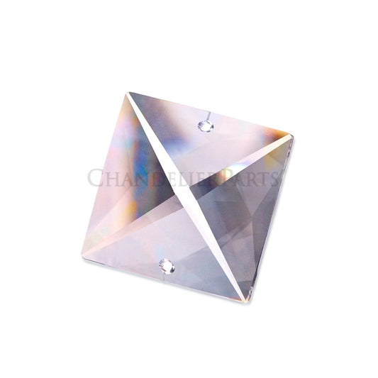 ASFOUR® Crystal<br>2-Hole Clear Square Beads