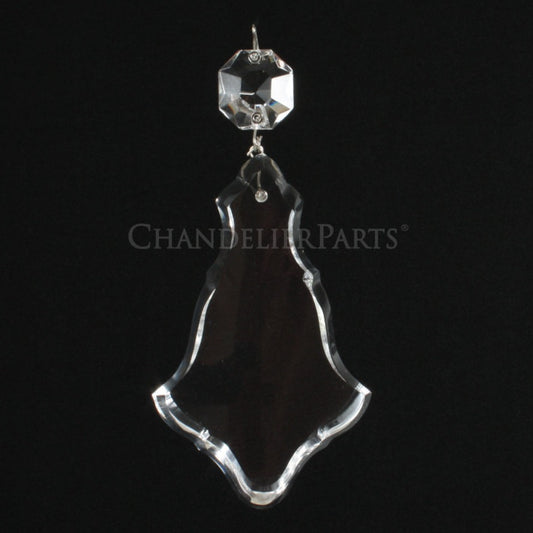 Czech Heavy Crystal Pendalogue w/ Top Bead